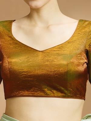 Tissue silk designer sare blouse 3