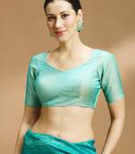Tissue silk designer sare blouse