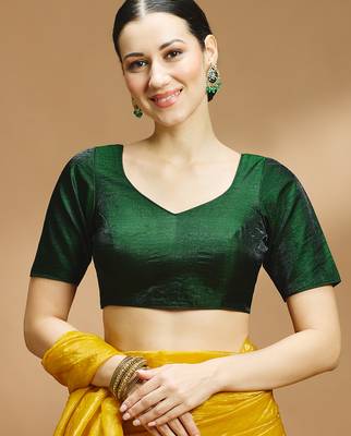 Tissue silk designer sare blouse 1