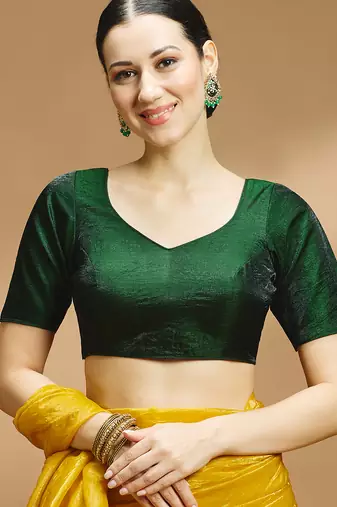 Tissue silk designer sare blouse