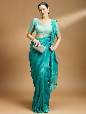 Tissue silk designer sare blouse 4