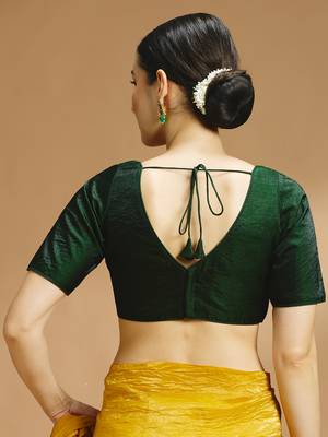 Tissue silk designer sare blouse 2