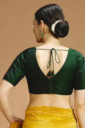 Tissue silk designer sare blouse