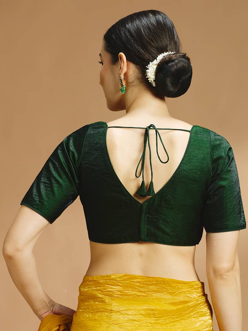 Tissue silk designer sare blouse