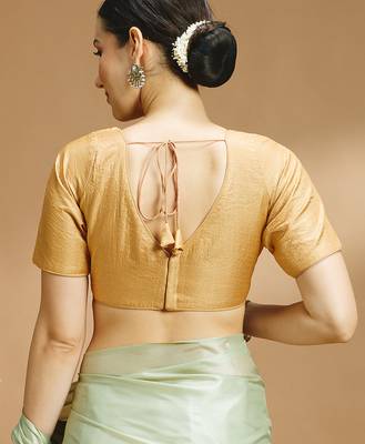 Tissue silk designer sare blouse 2