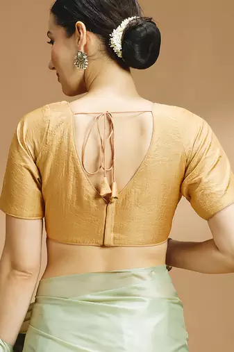 Tissue silk designer sare blouse