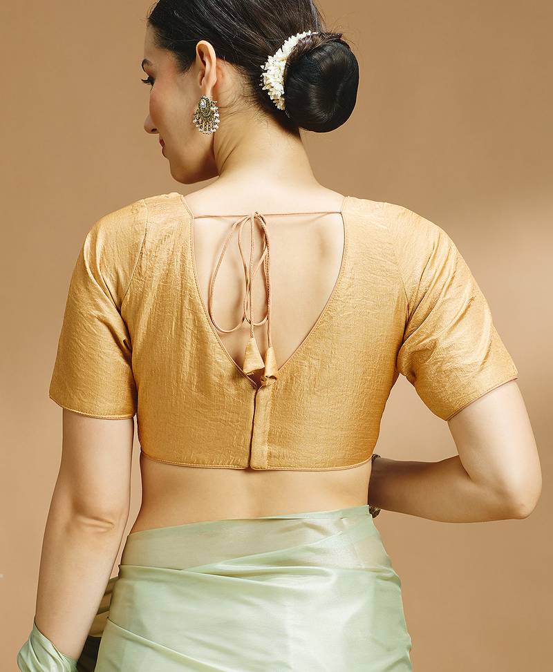 Tissue silk designer sare blouse