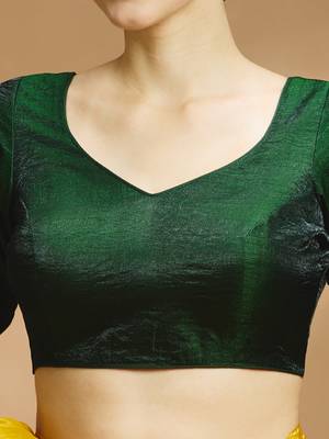 Tissue silk designer sare blouse 3