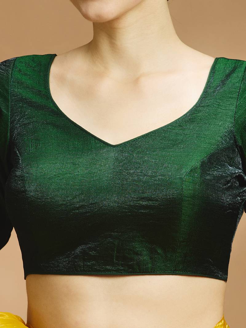 Tissue silk designer sare blouse