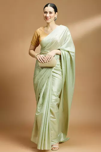 Tissue silk designer sare blouse