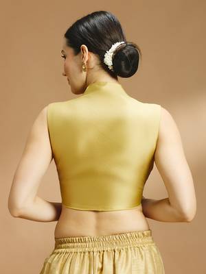 Silk fancy saree blouse 2
