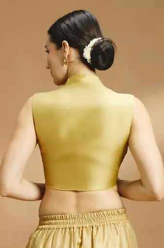 Silk fancy saree blouse