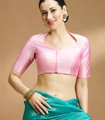 Silk side smocked stretchable blouse