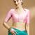 Silk side smocked stretchable blouse