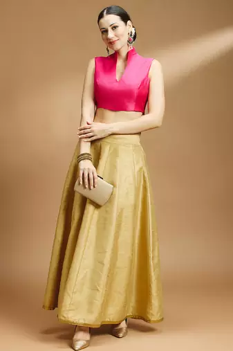 Silk fancy saree blouse