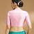 Silk side smocked stretchable blouse