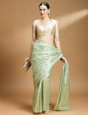 Silk side smocked stretchable blouse 4