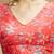 Floral printed self embroidered saree blouse