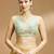 Floral printed self embroidered saree blouse