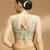 Floral printed self embroidered saree blouse