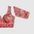 Multi coloured v neck saree blouse