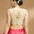 Light gold embelished sequence saree blouse