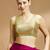 Gold embelished sequence saree blouse