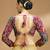 Self embroidered full sleeves v neck designer saree blouse