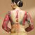 Self embroidered full sleeves v neck designer saree blouse