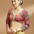 Self embroidered full sleeves v neck designer saree blouse