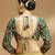 Self embroidered full sleeves v neck designer saree blouse
