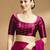 Wine side smocking stretchable satin silk blouse