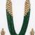 Emerald multi-strand kundan long necklace set