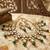 Green bead floral motif  necklace set