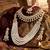 Off-white pearl & kundan bridal set