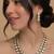 Double line kundan statement necklace set