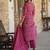 Red printed pure cotton kurta trouser dupatta set