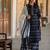 Black printed pure cotton kurta trouser dupatta set