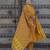 Mustard printed pure cotton kurta trouser dupatta set