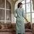 Green printed pure cotton kurta trouser dupatta set