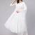White printed pure cotton kurta trouser dupatta set