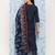 Blue printed pure cotton kurta trouser dupatta set