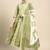 Green printed pure cotton kurta trouser dupatta set