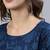 Blue printed pure cotton kurta trouser dupatta set