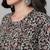 Black printed pure cotton kurta trouser dupatta set