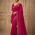 new designer rani pink dimond work saree 