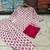 Pink cotton floral printed ethnic kurta set with dupatta