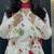 Off-white cotton floral printed ethnic kurta set with dupatta