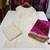 White cotton plain chikankari ethnic kurta set with dupatta