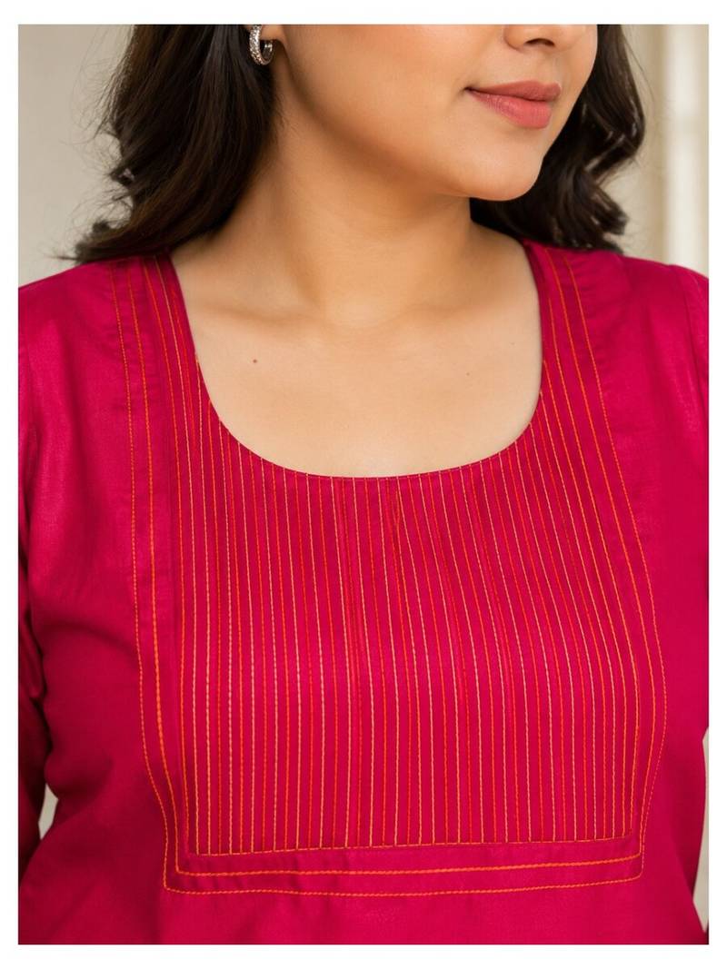 Rani gajji silk kurti set